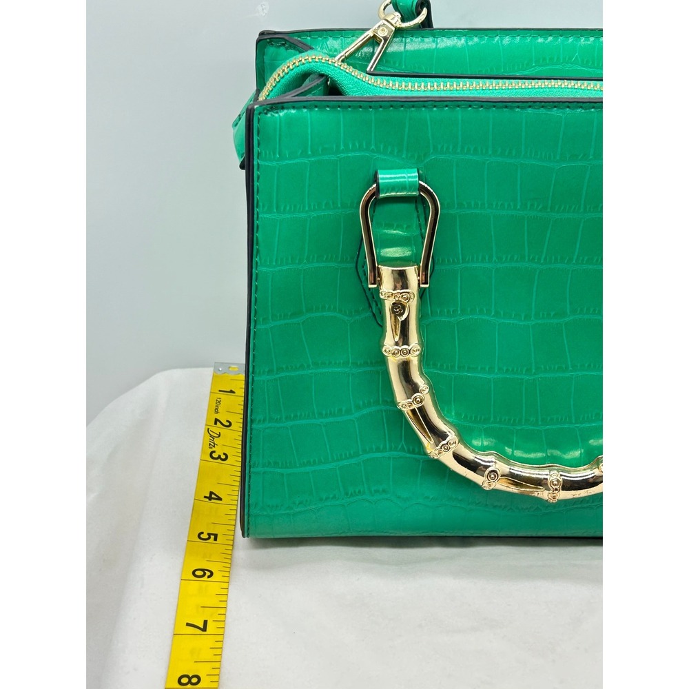 Aldo Chic Crocodile Embossed Top Handle Handbag Crossbody Strap - Picture 5 of 16